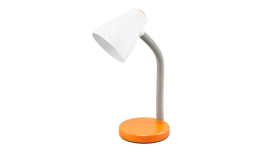 Tischlampen * | Khg Tischleuchte, 1-Flammig, Orange/Weis