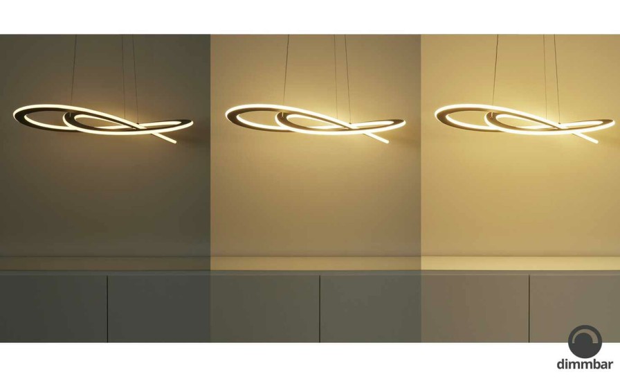 Deckenleuchten * | Trio Led-Pendelleuchte, Anthrazit