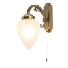 Wandleuchten * | Khg Wandlampe Alt-Messing In Antik-Optik