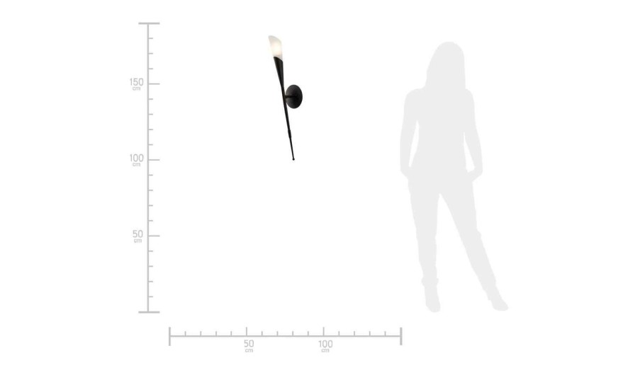 Wandleuchten * | Khg Wandleuchte In Fackel-Optik, Rostfarben