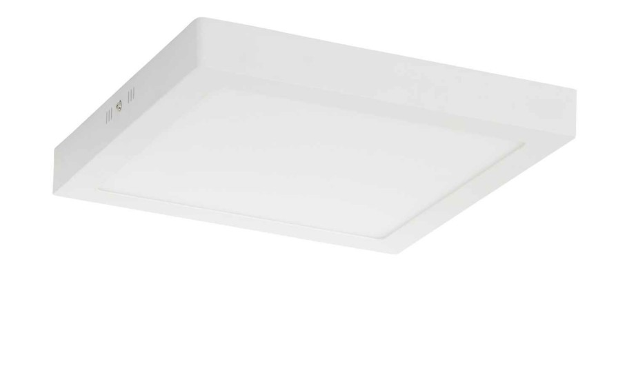 Deckenleuchten * | Led-Deckenleuchte, Eckig, Weis Matt Gros | 1.700|Lm