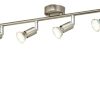 Deckenleuchten * | Khg Led- Deckenspot, 4-Flammig, Nickel Matt