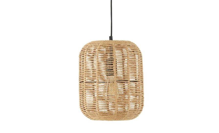 Pendelleuchten * | Trio Pendelleuchte, 1-Flammig, Sisal Braun | 25|Cm