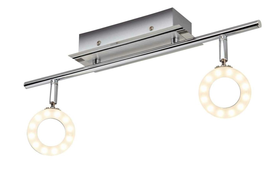 Deckenleuchten * | Paul Neuhaus Led- Deckenstrahler, 2-Flammig, Ip44