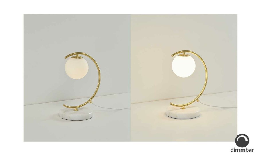 Tischlampen * | Collection By Citamaass Led-Tischleuchte, 1-Flammig, Messing-Matt