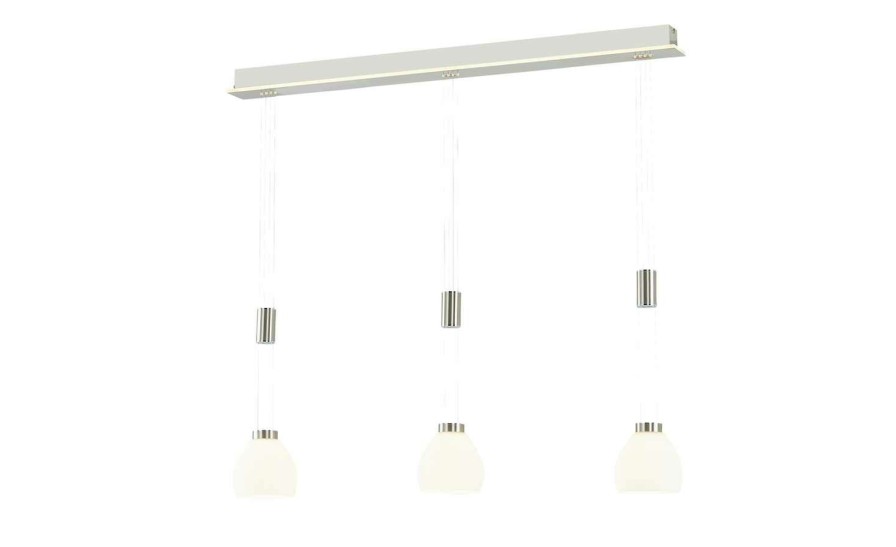 Deckenleuchten * | B-Leuchten Led-Pendelleuchte, 3-Flammig, Nickel-Matt