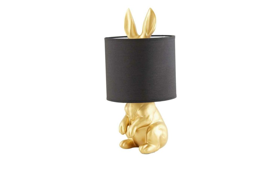 Tischlampen * | For Friends Tischleuchte, 1-Flammig, Goldfarben `Hase