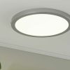 Deckenleuchten * | Led-Panel, Chrom-Matt, Rund