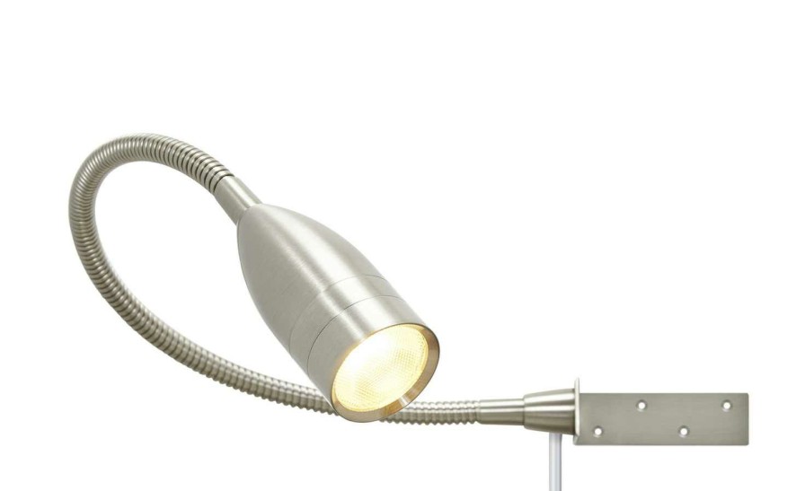 Deckenleuchten * | Fischer-Honsel Led-Bettleuchte, 1-Flammig, Nickel Matt