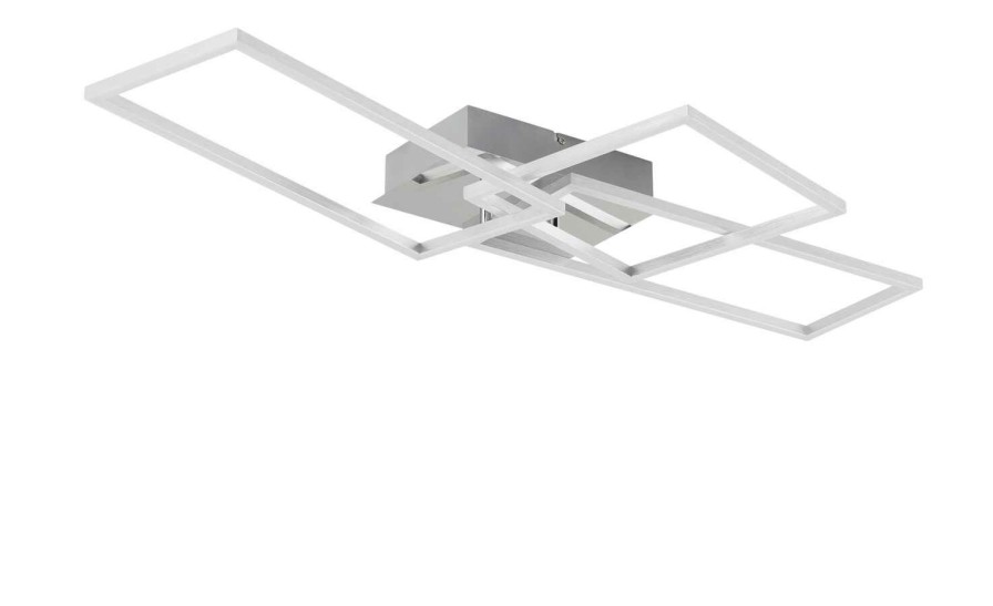 Deckenleuchten * | Led-Deckenleuchte, Chrom/Silberfarben Breit